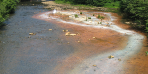 Treatment plant currently under construction will pump several mine pools including eliminating the three artesian boreholes that cause impairment to the Blacklick watershed. artesian-borehole