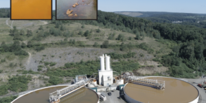 A 37,000 L/min, fully redundant, mine pool pump and treatment system constructed in 2012 and operated by a coal company. The plant is modeled after the original nearby Bethlehem Steel treatment plant used to develop the High Density Sludge process in 1974. Single handedly, the plant removed 30% of the mine drainage pollutional load to the Little Conemaugh River. mine-pool-pump-and-treatment-system